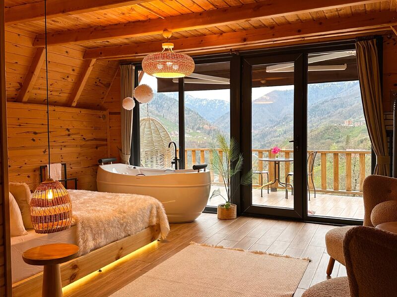 Rize Özel Jakuzili Balayı Bungalovları