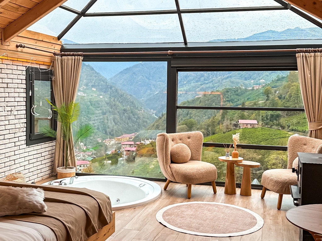 Rize Özel Jakuzili Balayı Bungalovları