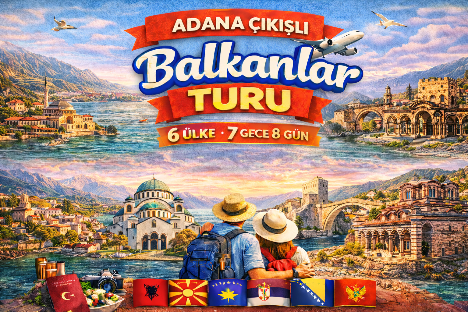 Adana Hareketli PGS ile Mostar Ekspresi İle Buyuk Balkan 6 Gece 8 Gun Vizesiz SKP-SKP