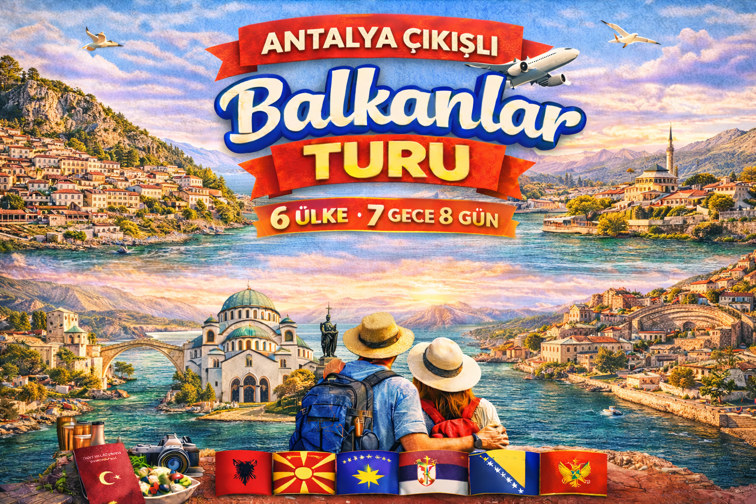 Sun Express HY ile Buyuk Balkan Turu 6 Ulke Antalya Vizesiz -TIA-TIA