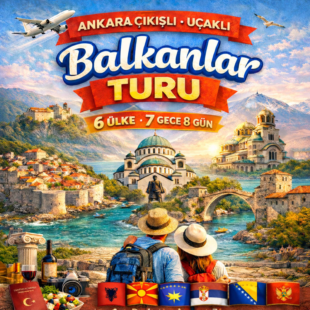 Ajet Hy Ile Buyuk Balkan Turu 6 Ulke Ankara Vizesiz - SKP-SKP